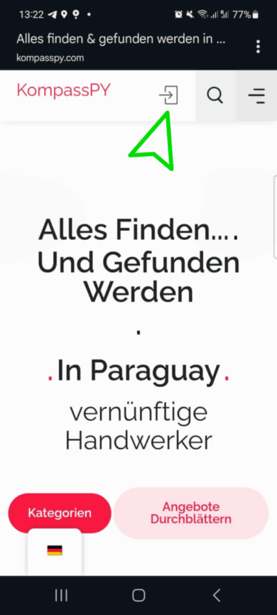 Wie es funktioniert. Schritt für Schritt. 2 Screenshot Schritt 1. KompassPY