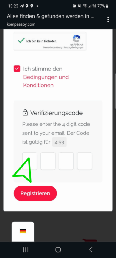 Wie es funktioniert. Schritt für Schritt. 4 Screenshot Schritt 3. KompassPY
